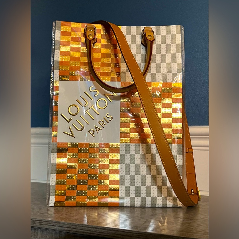 Repurposed Louis Vuitton Holiday Lego Bag